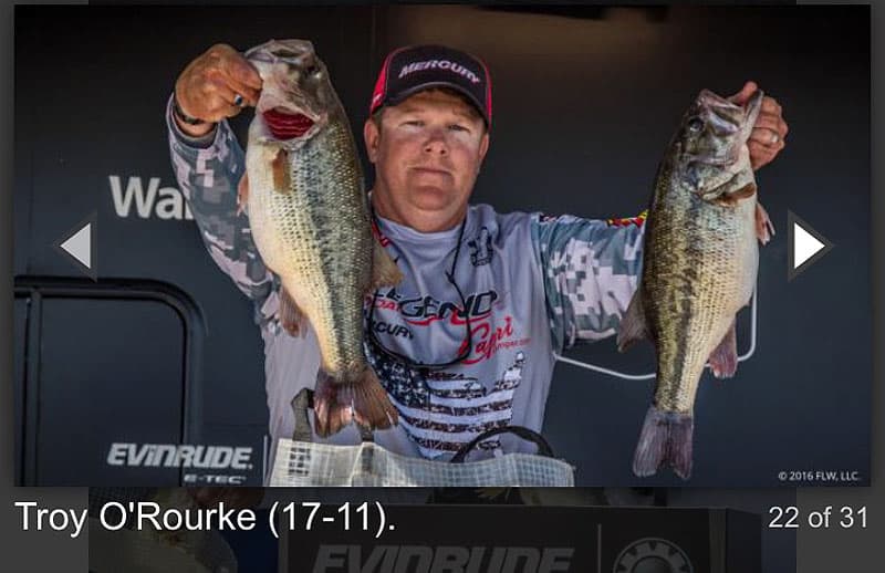 Tournament fishing Troy O'Rourke