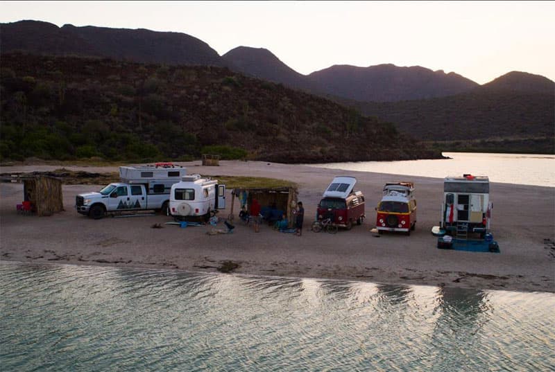 Beach Camping in Mexico with friends