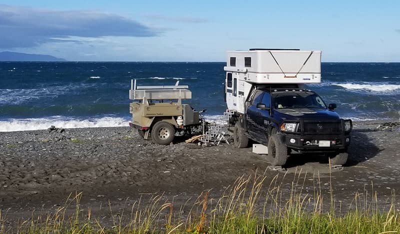 Beach Camping With Off Road Trailer