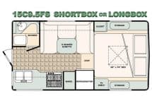 Bigfoot Camper floorplan 15C9.5FS