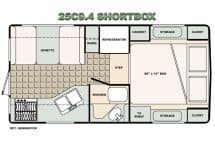 Bigfoot Camper floorplan 25C9-4 short box