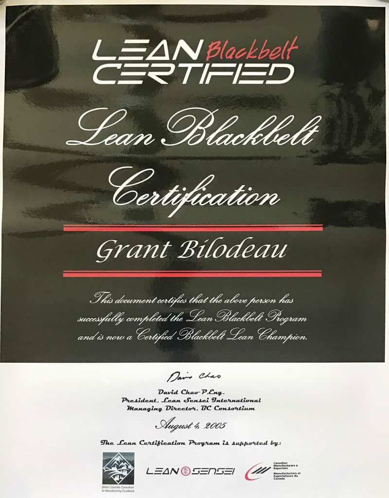 Lean Blackbelt, Grant Bilodeau