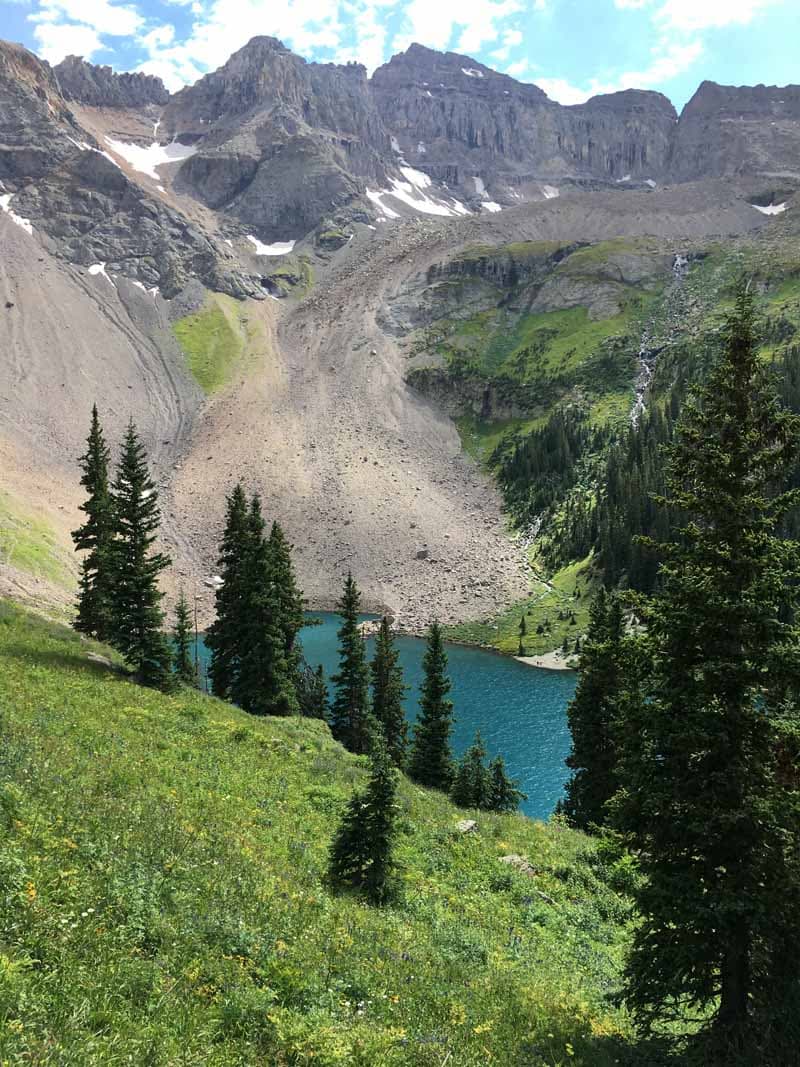 Blue Lake Near Ridgeway Colorado Sundt