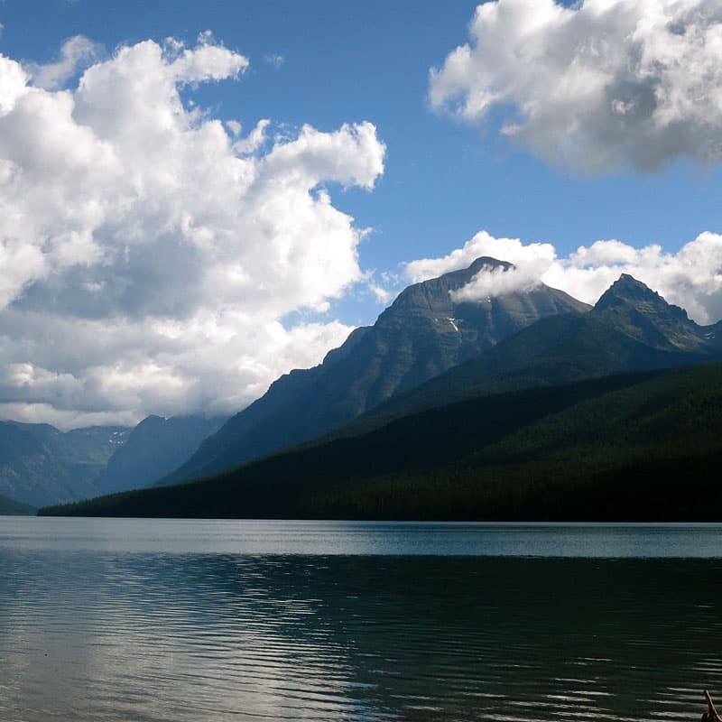 Bowman Lake, west side of Glacier National Park