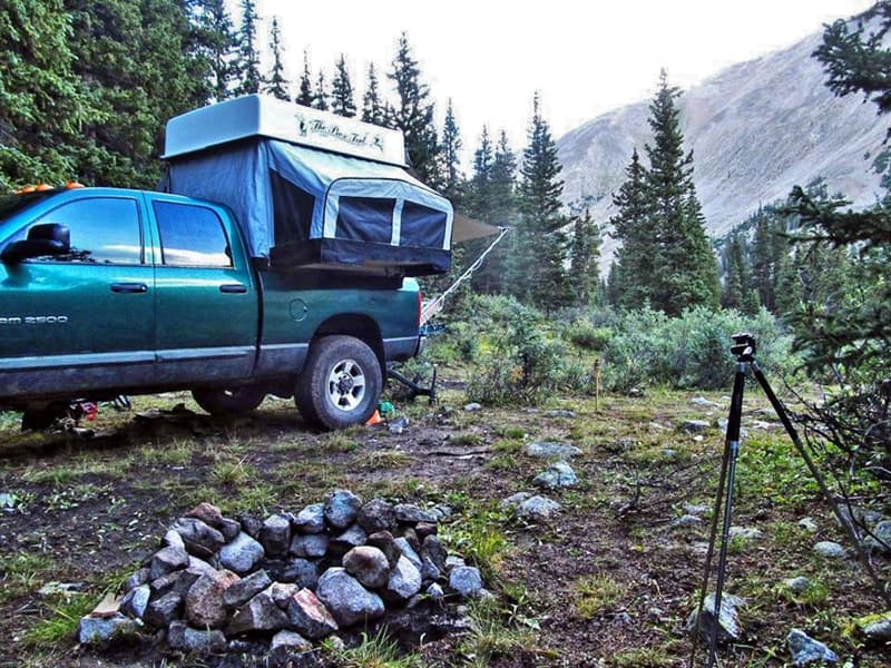 Box Tent on Ram truck