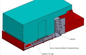 CAD drawing Unimog camper by Daniel Bass