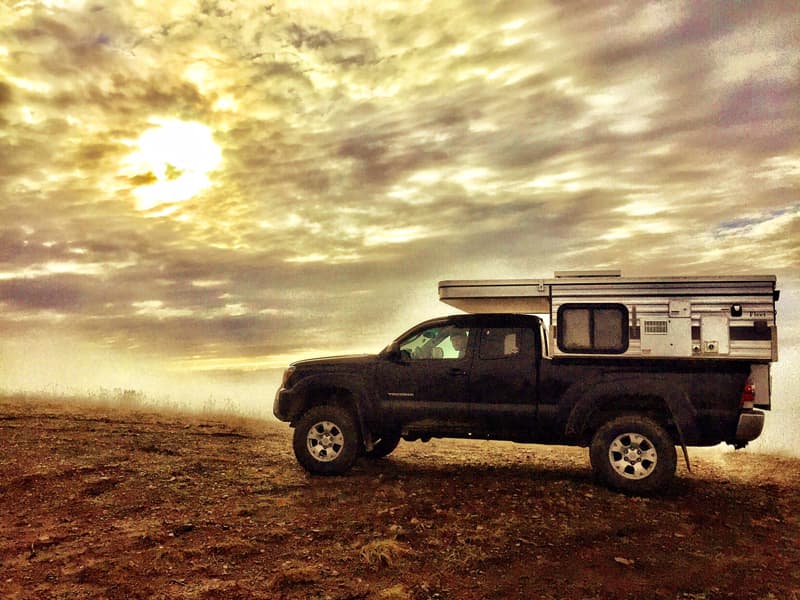 Camp Spot Top Of A Mountain In The Yukon