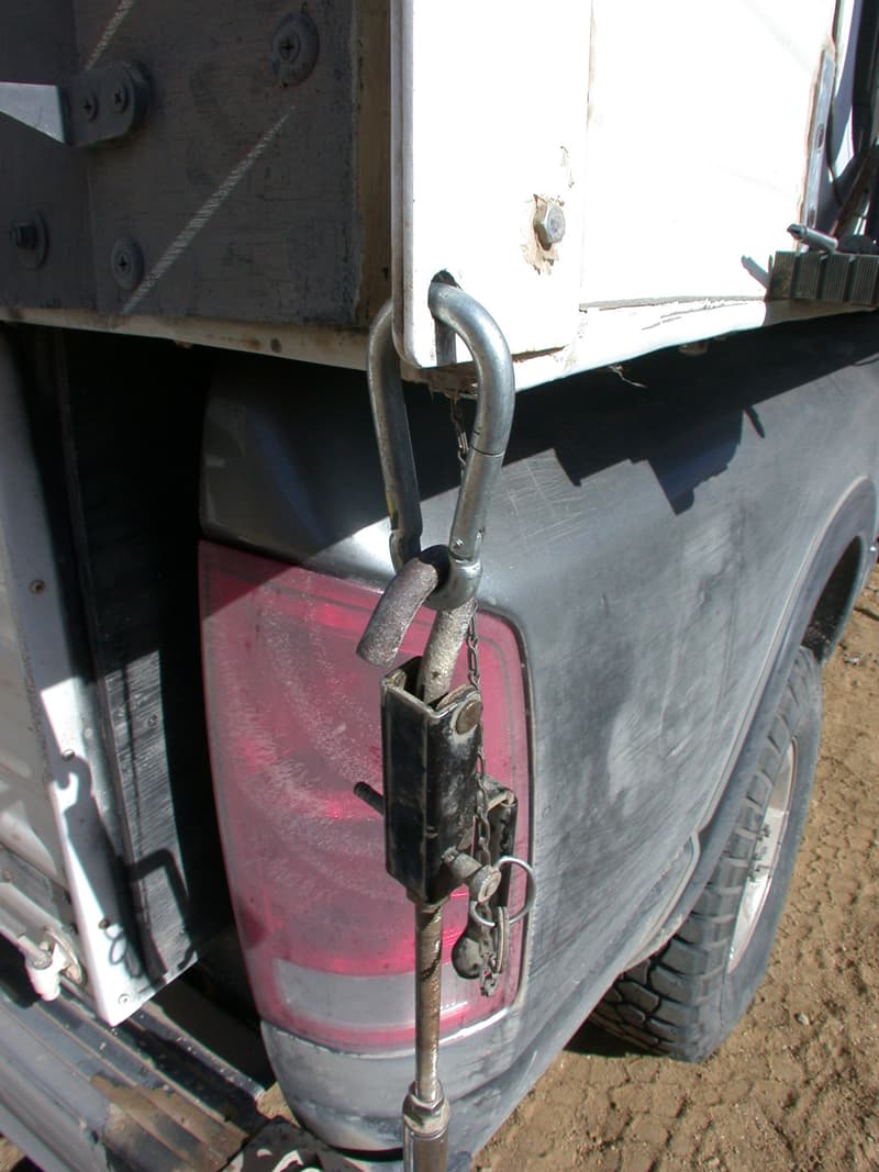 Camper eye bolt solution