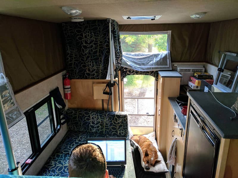 Camper Insides Rigel Working Photo Credit Alyssa Witt