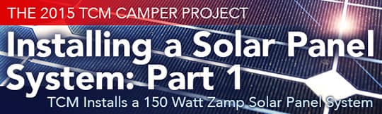 Zamp solar panel installation