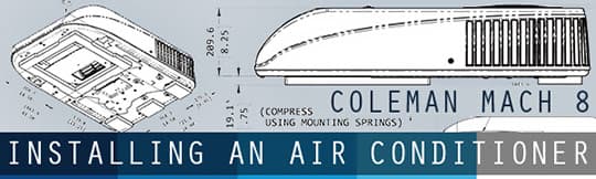 Installation of a Coleman Mach 8 air conditioner