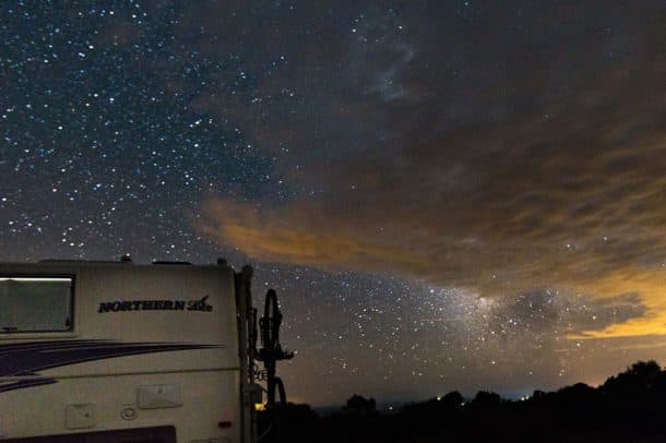 #176 - Gregory ParkerDinosaur National Monument, Colorado2012 Chevrolet Silverado 3500 HD2017 Northern Lite 8-11 QCSECamera Used - Canon 6DMy wife and I were exploring the lesser known public lands in August this year, and had a wonderful time in Dinosaur National Monument.  We entered on the Colorado side and found a BLM space where hang gliders launch their craft.  We were all alone on the ridge and just after the moon had set in the west, the Milky Way began to radiate behind a thin cloud cover.