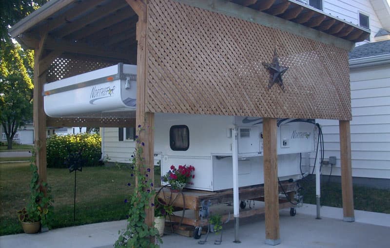 Northstar Pop Up Camper Stored Off Truck