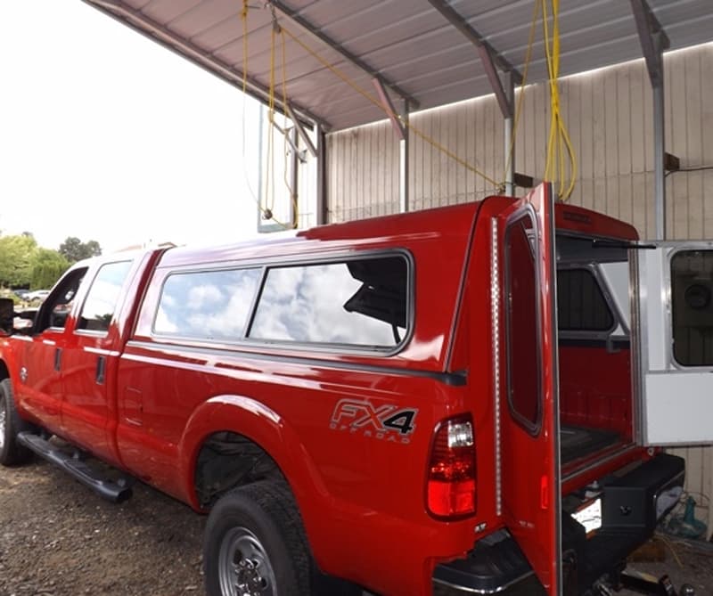 canopy hoist in use