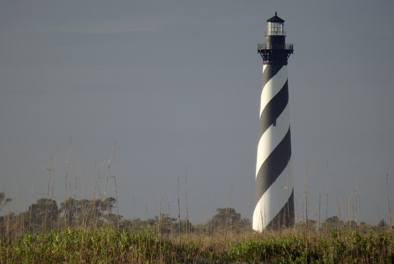 Cape Hatteras Lighthouse White And Black