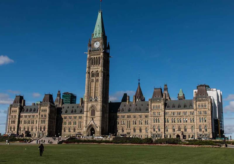 Parliament building in Ottawa, Canada