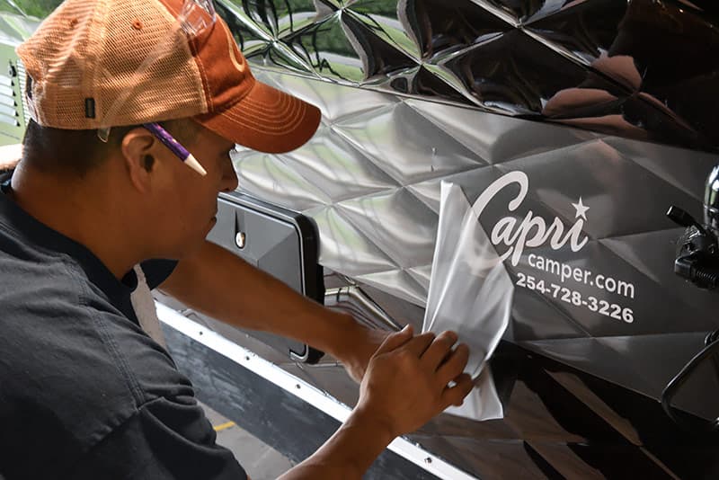 Capri logo decal