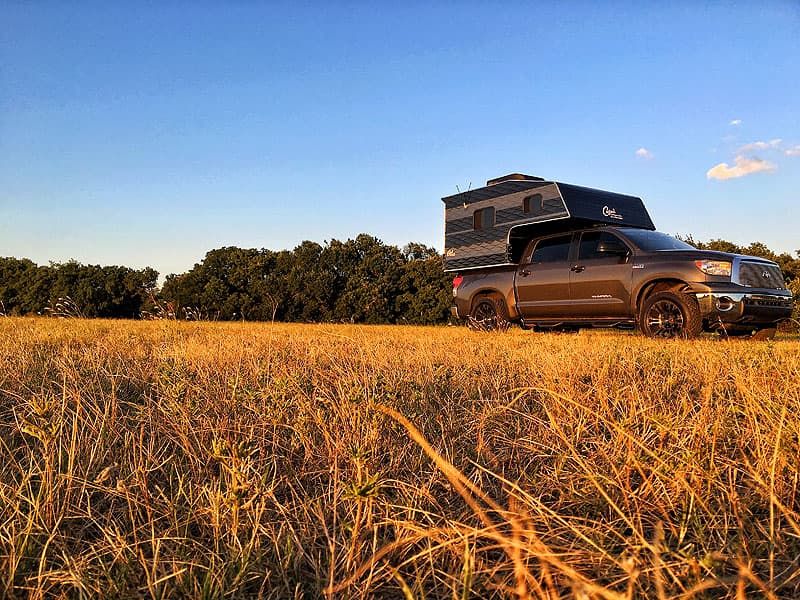 Capri Maverick truck camper, Blake Shipman