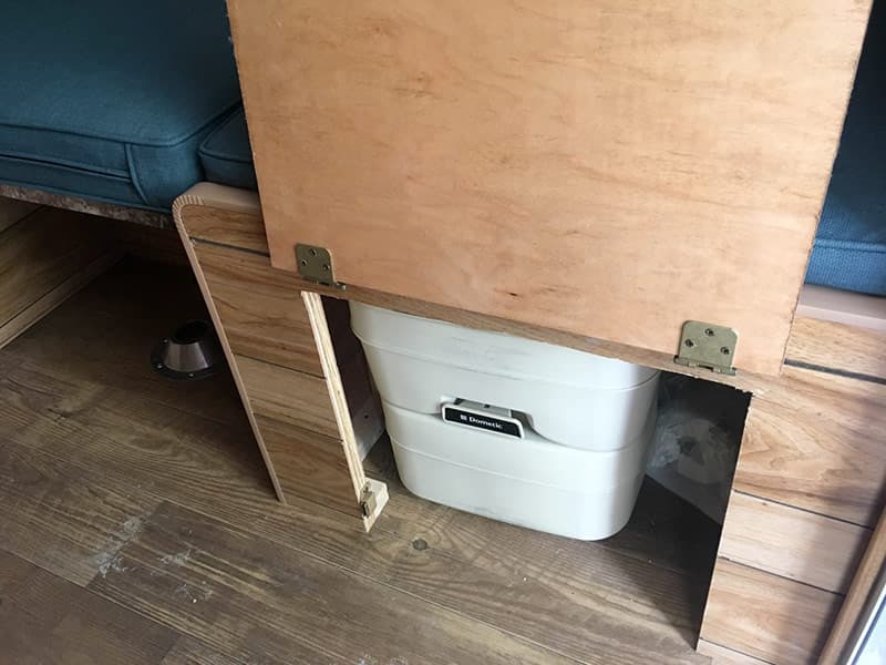 Capri Camper Toilet Under Seat