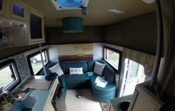 Chassis mount camper inside