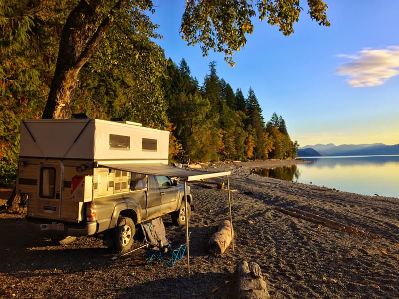 Chill Spot On Harrison Lake In British Columbia