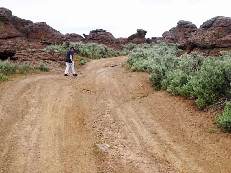 Chris will scout ahead on foot