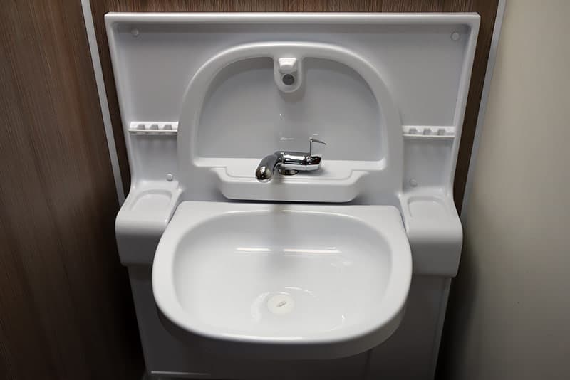 Cirrus 820 fold down sink in bathroom