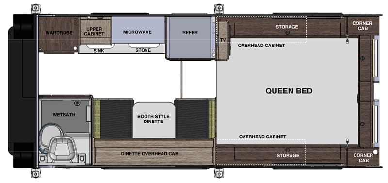 Cirrus 820 Camper floor plan