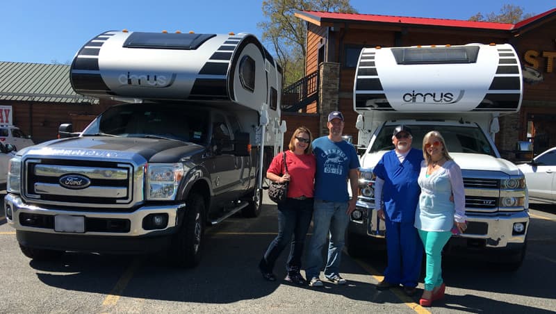 Meeting a Cirrus Camper on the road