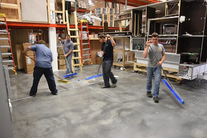 Sweeping up Cirrus production line