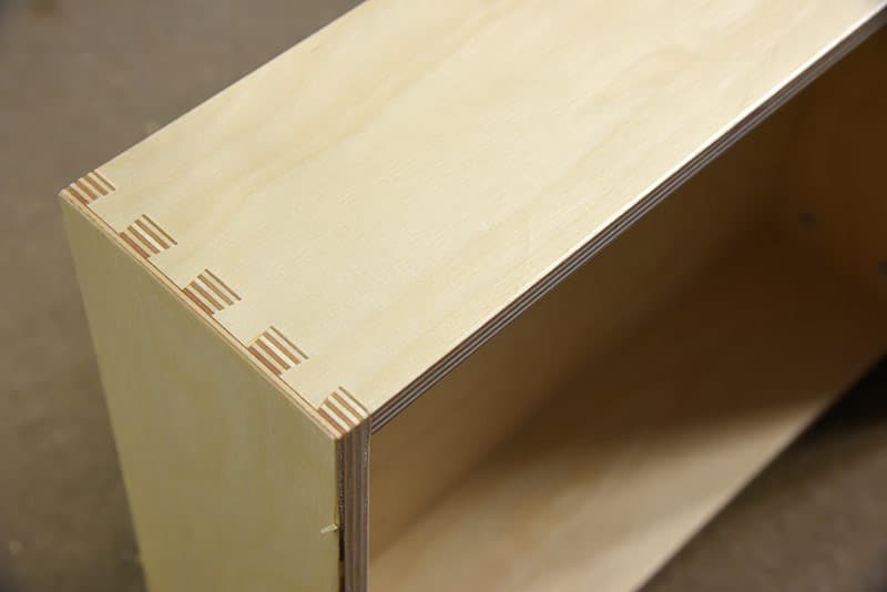 Dovetail joints of RV cabinetry