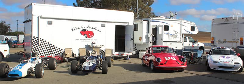 Classic Autobody Trailer With Classic Cars