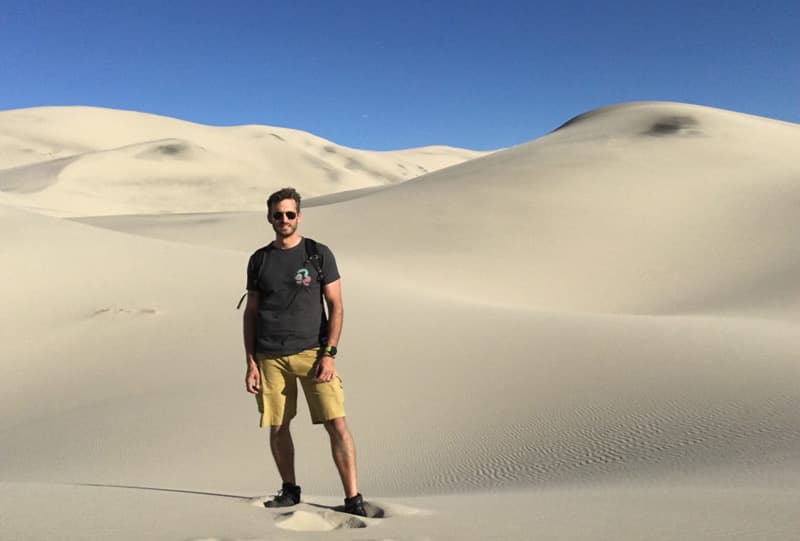 Climbing Sand Dunes, Death Valley