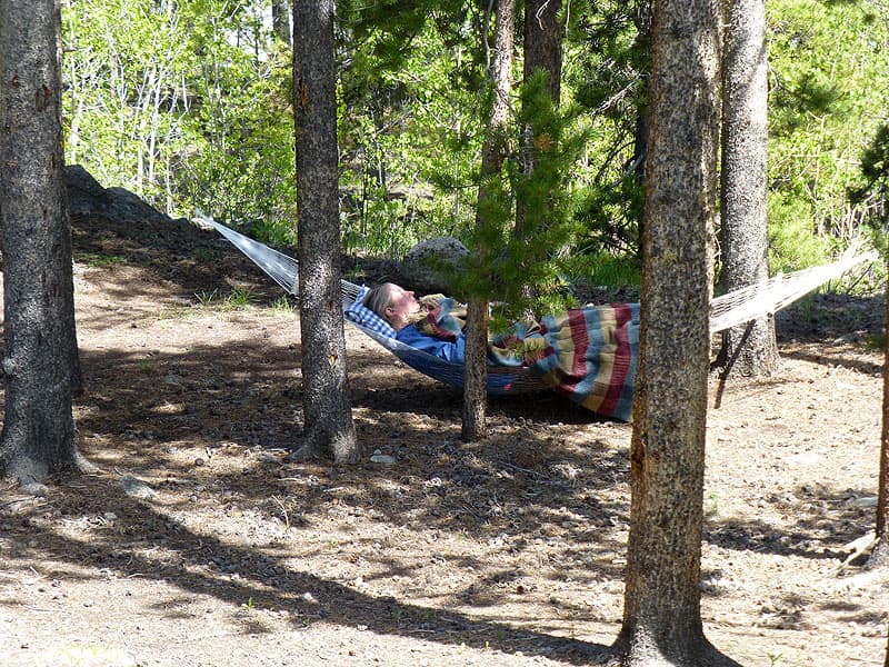 Hammock camping, Colorado Rockies