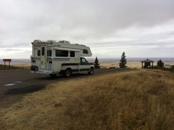 #298 - Ralph PilkingtonCypress Hills, Sasketchewan1997 Ford F3501999 Lance 1030Camera Used - iPhone 4We were waiting for the season's last star gazing presentation with the park's 95 power telescope, so we decided to take in the sights.  This is southern Saskatchewan from 3500+ feet, taken in the afternoon in their Dark Sky Preserve.