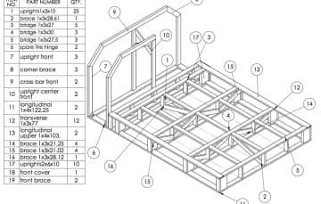 CAD Drawing of a Unimog Camper