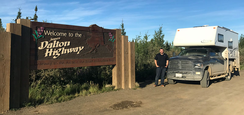 Dalton Highway Sign Northstar Camper