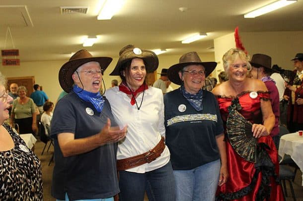 The Bandido Twins, Black Barbara, and Sally Starr, photo taken by Karen Parsons