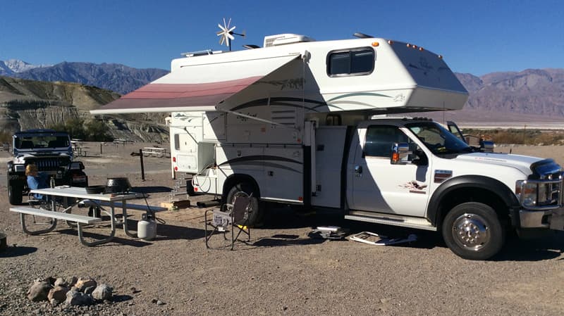 Texas Springs Campground is on the hill above Furnace Creek Ranch