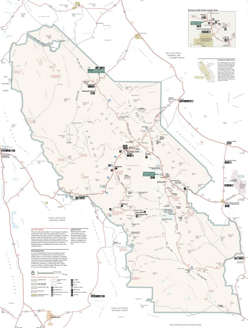 Death Valley Map