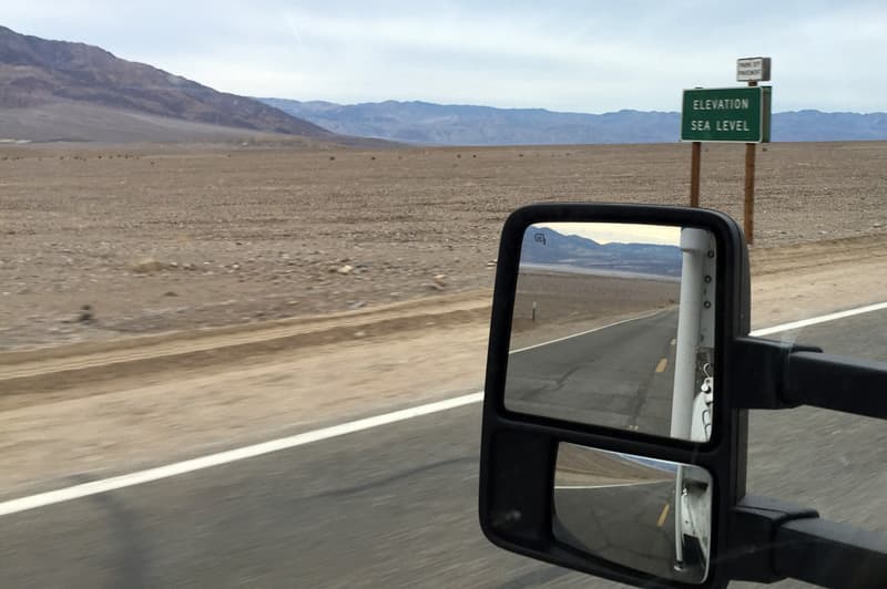 Death Valley Sea Level Sign