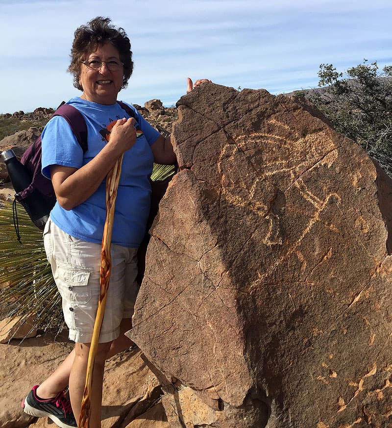 Petroglyphs in Deming, New Mexico