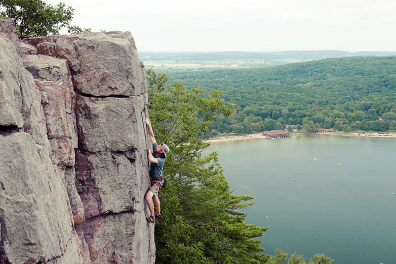 Devils Lake, Wisconsin climbing