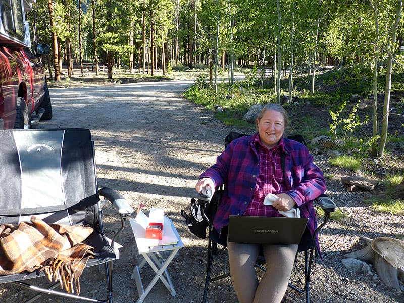 Diane's Mobile Office Camper, Colorado Rockies