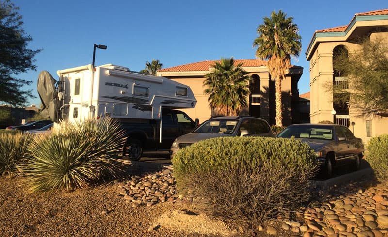 Driveway Camping Tucson Arizona