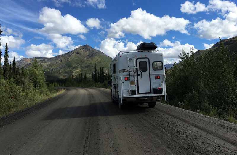 Driving Dempster Highway Bigfoot Camper