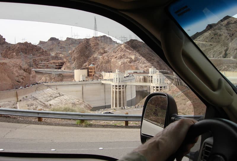 Driving Across Hoover Dam