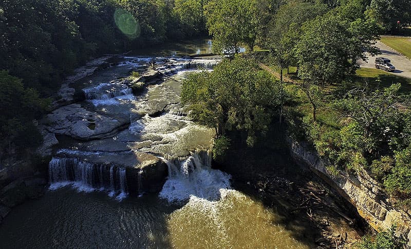 Waterfalls on way back from MI