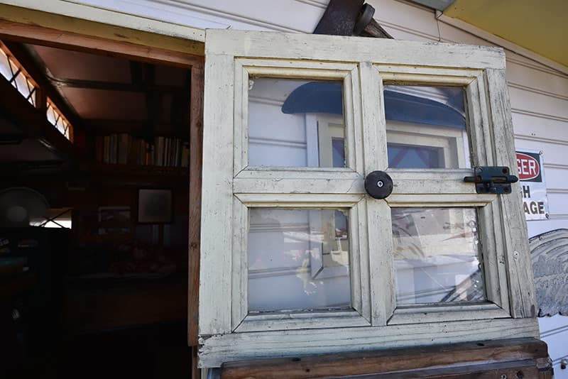 Dutch door in a truck camper