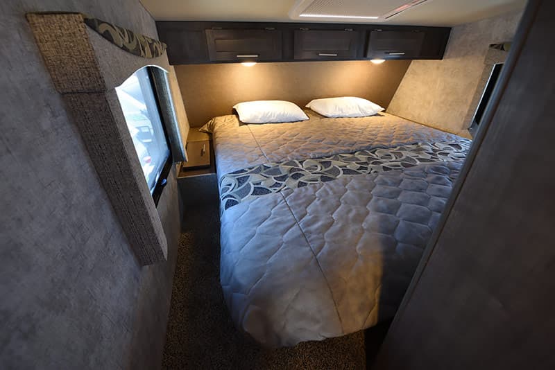 Eagle Cap 1200 cabover wide bedroom driver's side